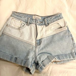 PacSun Colorblock Mom Jean Shorts